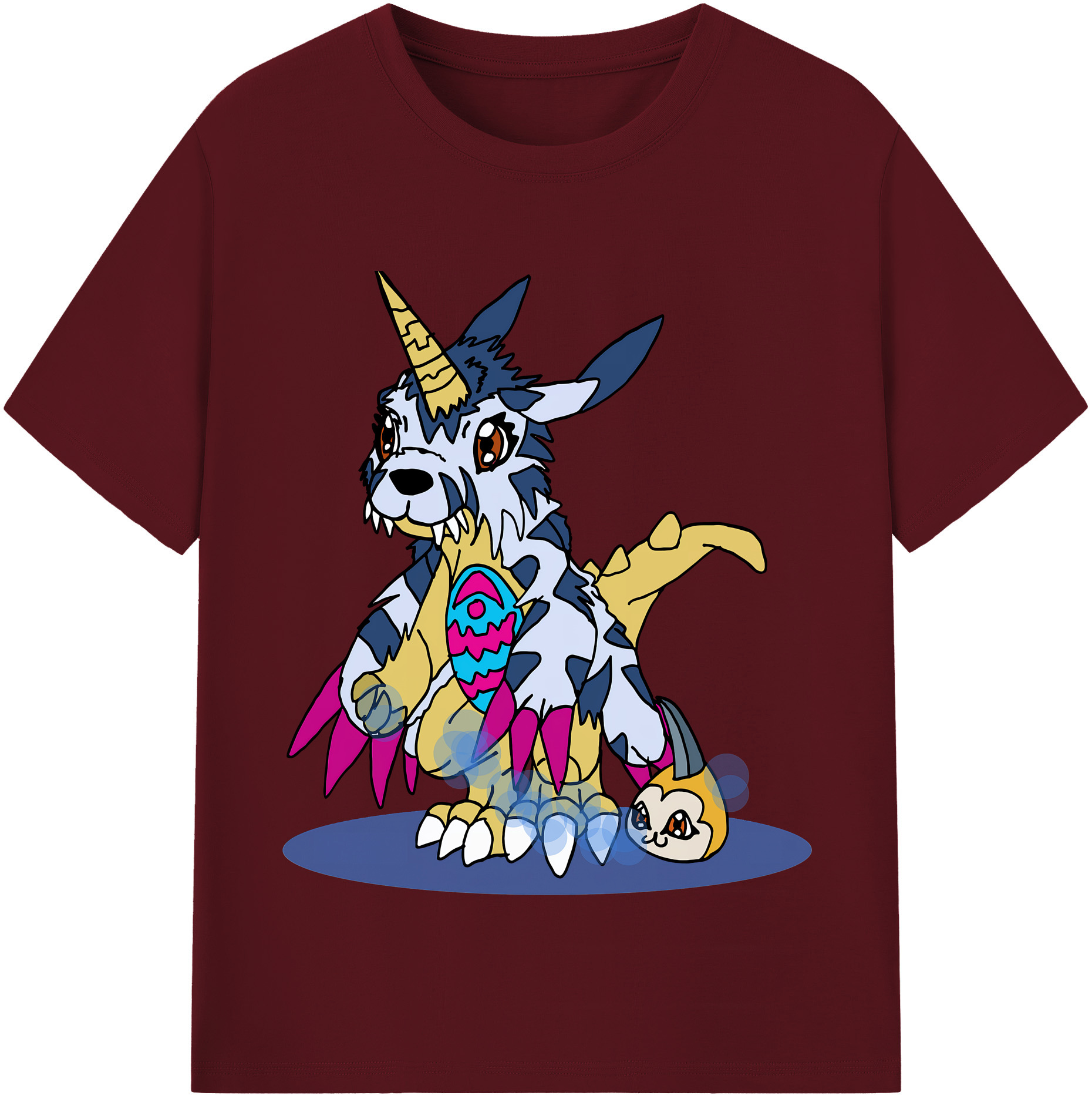（画像用） Digimon デジタルモンスター/デジモン 綿100％半袖Tシャツ（フロントプリント）